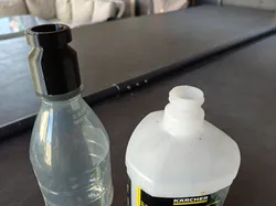 Karcher Snow Foam FJ10 bottle adapter and funnel
