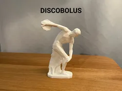 Low Poly Discobolus Statue