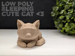 Low Poly Sleeping Cat