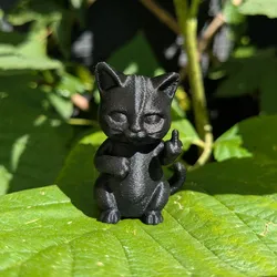 Mean Kitten: **** you (Easy to print)