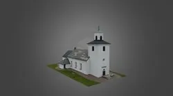 Old church in Kvibille, Halmstads kommun, Sweden