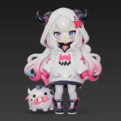 Other STL Download - a girl with horns and a demonic cowby Lee3D