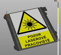POZOR LASEROVÉ PRACOVIŠTĚ