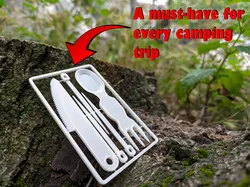SPKNFORK flat-pack kit card (Spoon + Fork + Knife + 3 x Toothpicks)