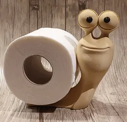 toilet roll snail