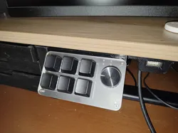 Under desk/table holder for 3x2 USB mini macro keyboard