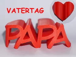 Vatertag Herz Papa