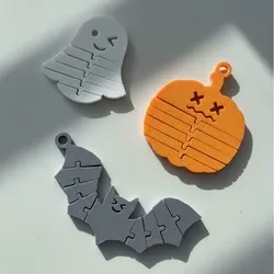 Creality Cloud | SpookyFlex Trio Halloween Flexi Keychains Ghost, Bat Pumpkin | ملفات الطابعة ثلاثية الأبعاد