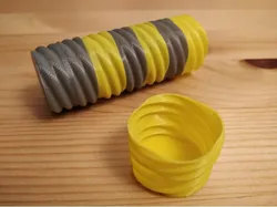 Customizable stackable vase mode twist container