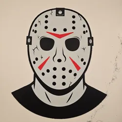 Fișiere pentru imprimante 3D | Fișier 3MF | Jason Voorhees Friday the 13th wall art