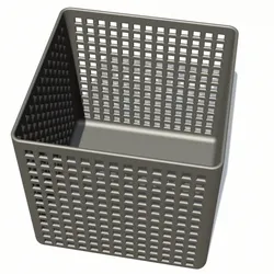 Fișiere pentru imprimante 3D | Fișier 3MF | Storage_Basket_Perforated_Square_V+01