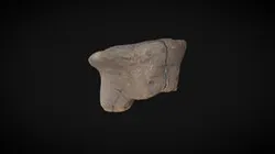Fragmento cerámico prehispánico, pico
