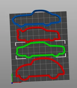 Multiple Car Cookie Cutters 02cm - 10cm