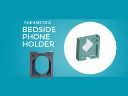 Parametric Bedside Phone Holder – Wall/Nightstand/RV Mount