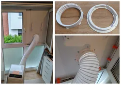 Quick connect exhaust hose mounting sets for portable ACs and dryers  various sizes  === no supports ===