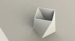 Twisted Box Container Textured