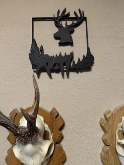 Wandbild Hirsch