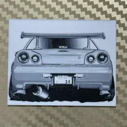 3D printer bestanden | 3MF | R34 Nissan Skyline Hueforge Art