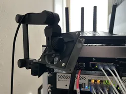 80mm fan holder for mechanically articulated arm