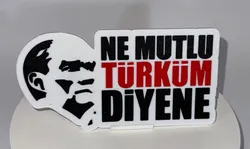 Atatürk Ne Mutlu Türküm Diyene Magnet - fridge Kühlschrank
