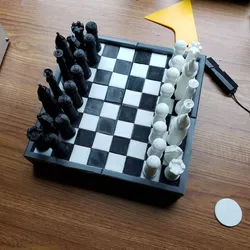 Chess Board with Pieces