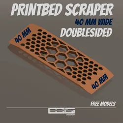 Creality Cloud | Printbed scraper, small S40, double-sided | ملفات الطابعة ثلاثية الأبعاد