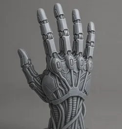 Cybernetic Hand Sculpture