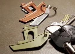 Flatchy | Flat Benchy keychain | 2D Benchy key fob