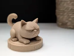 Grumpy Cat on a Roomba