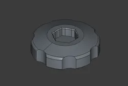 Hexagon screw foot or grip handle