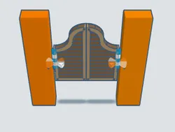 Interactive saloon doors