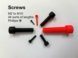 M2 - M10 Phillips Screws in all sorts of lengths (incl. STEP)