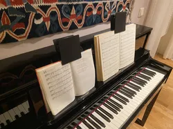 Piano notebook clip