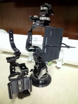 Samsung T7 Shield SSD Drive Bracket with holes for 1/4 photo screws