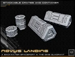 Scifi Crates - 28-32mm gaming - Novus Landing