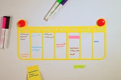 Whiteboard Week Schedule
