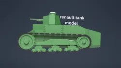 WW1 French tank model kit
