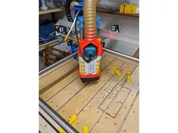 AseB 3in1 Makita RT0700 Holder, Air-baffle and Dustshoe for MPCNC Burly