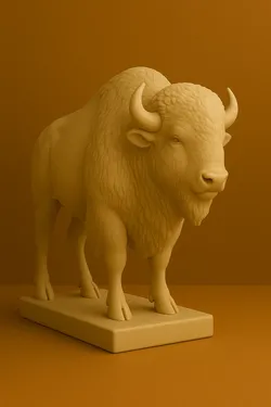 Bison – Powerful Wild Animal Figurine