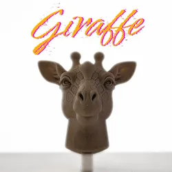 Fișiere pentru imprimante 3D | Fișier 3MF | Giraffe Head - Wall Sculpture
