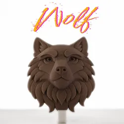 Fișiere pentru imprimante 3D | Fișier 3MF | Wolf Head - Wall Sculpture