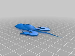 mold for silicone frog/rat lure