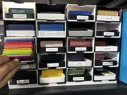 Shelving system for filament sample alternative tray (Interlocking Base)