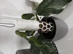 Watering tank for moss pole.