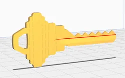 Bump key - Schlage, C Keyway, 6-pin, 999999 biting
