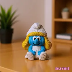 Characters & Creatures STL تنزيل - The Smurfs - Smurfette knitted - crochet - SillyWiz