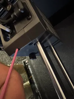 Elegoo Centauri Carbon - Filament pressure screw acces - Drill Guide