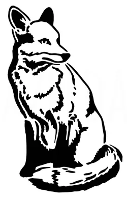 Fox stencil