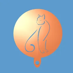 Free Home Decorations & Ornaments STL Download - Coffee Stencil catby Pacha5)