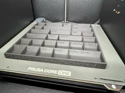 PRUSA CORE One screw organizer